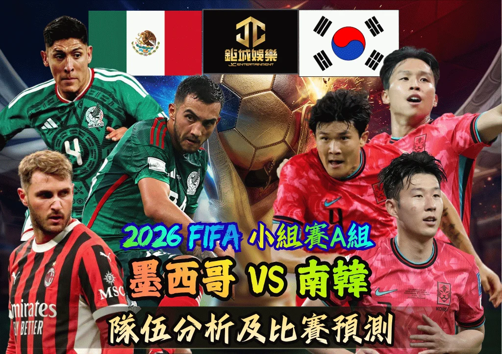 2026FIFA小組賽A組 墨西哥VS南韓 盤口分析及下注預測
